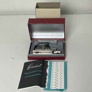 Vintage Greist Decorative Zigzagger Sewing Machine Attachment Box Manual